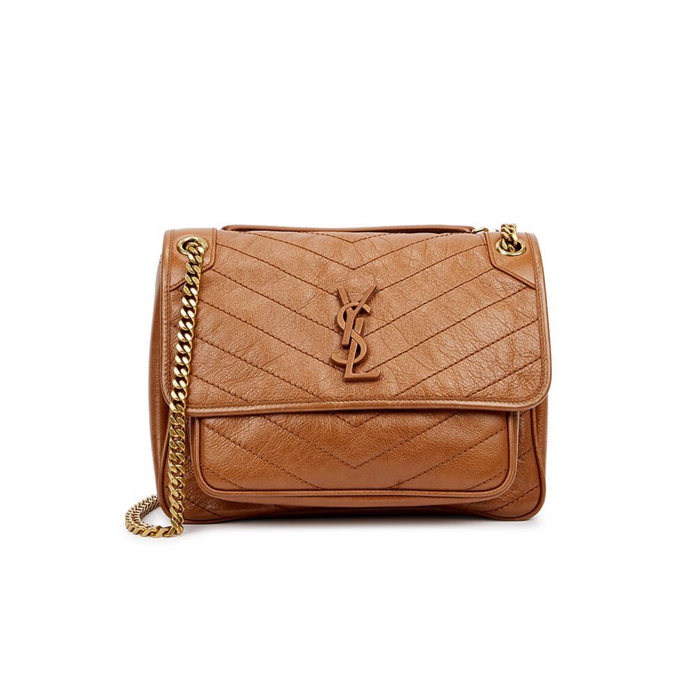 1-681.jpg SAINT LAURENT NIKI MEDIUM IN CRINKLED VINTAGE LEATHER - 图片 1