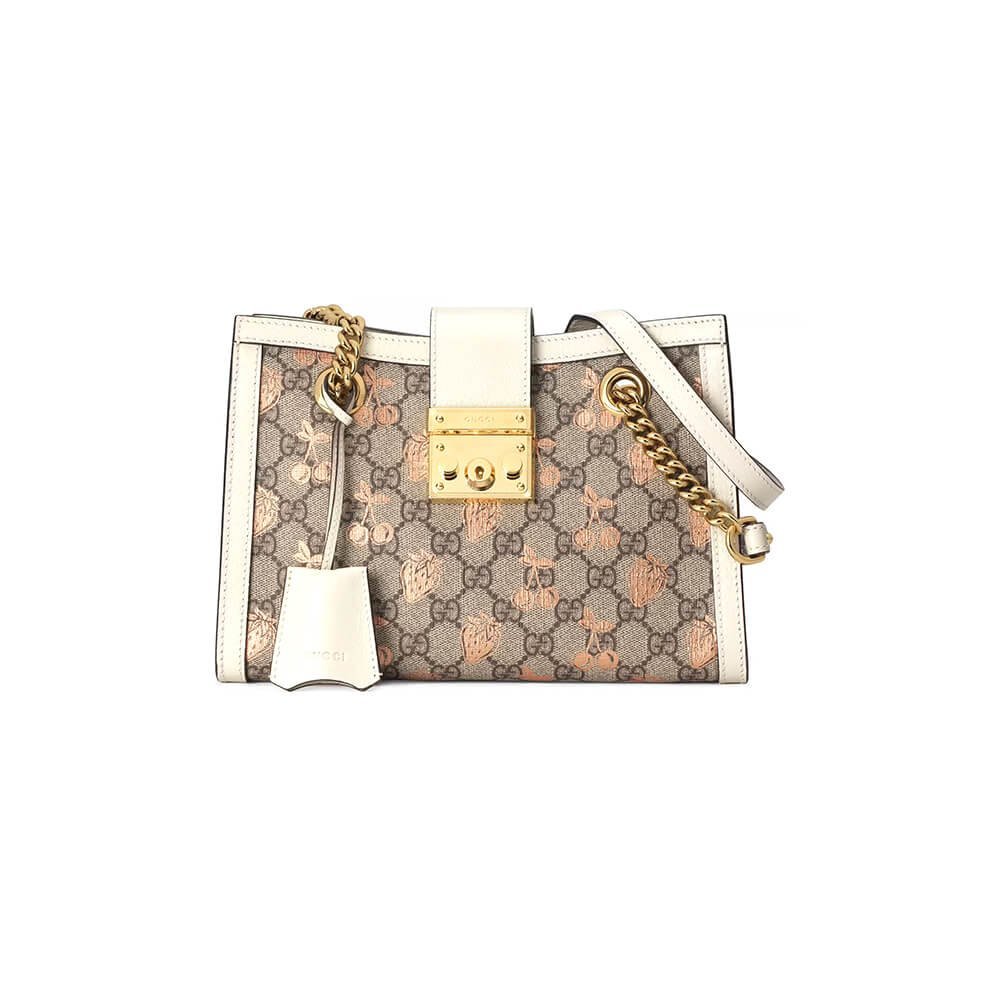 1-740.jpg GG Padlock small berry tote bag - 图片 1