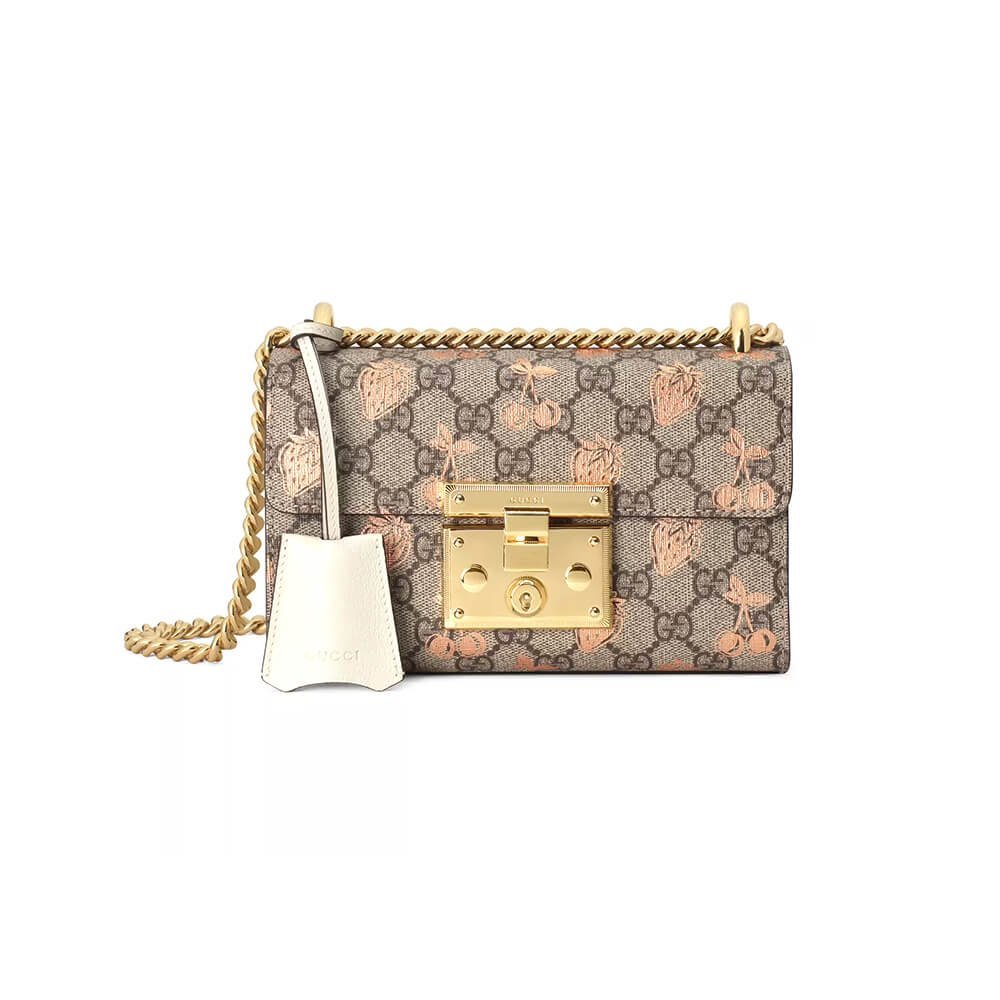 1-751.jpg Padlock small berry shoulder bag - 图片 1