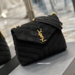 LOULOU SMALL CHAIN BAG IN “Y” QUILTED SUEDE - 图片 2