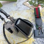 GUCCI BAMBOO 1947 JUMBO GG SMALL TOP HANDLE BAG - 图片 4
