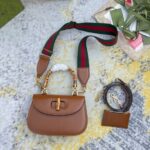 GUCCI BAMBOO 1947 JUMBO GG SMALL TOP HANDLE BAG - 图片 4