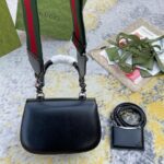 GUCCI BAMBOO 1947 JUMBO GG SMALL TOP HANDLE BAG - 图片 3