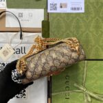 Padlock small GG bees shoulder bag - 图片 4