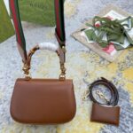 GUCCI BAMBOO 1947 JUMBO GG SMALL TOP HANDLE BAG - 图片 3