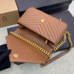 COLLEGE MEDIUM CHAIN BAG IN QUILTED LEATHER - 图片 6