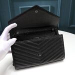 Saint Laurent Chain-strap YSL-plaque grained-leather wallet - 图片 6
