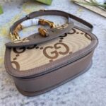 GUCCI BAMBOO 1947 JUMBO GG SMALL TOP HANDLE BAG - 图片 5