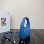 Replica Prada 1BA384 Prada Soft Padded Nappa Leather Mini Bag Light Blue - 图片 2