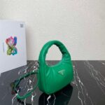 Replica Prada 1BA384 Prada Soft Padded Nappa Leather Mini Bag Green - 图片 2