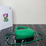 Replica Prada 1BA384 Prada Soft Padded Nappa Leather Mini Bag Green - 图片 4