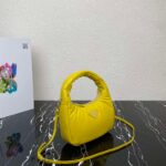 Replica Prada 1BA384 Prada Soft Padded Nappa Leather Mini Bag Yellow - 图片 2