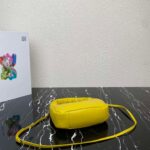 Replica Prada 1BA384 Prada Soft Padded Nappa Leather Mini Bag Yellow - 图片 4