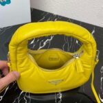 Replica Prada 1BA384 Prada Soft Padded Nappa Leather Mini Bag Yellow - 图片 7