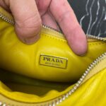 Replica Prada 1BA384 Prada Soft Padded Nappa Leather Mini Bag Yellow - 图片 8