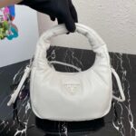Replica Prada 1BA384 Prada Soft Padded Nappa Leather Mini Bag White - 图片 6