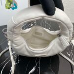 Replica Prada 1BA384 Prada Soft Padded Nappa Leather Mini Bag White - 图片 7