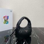 Replica Prada 1BA384 Prada Soft Padded Nappa Leather Mini Bag Black - 图片 2