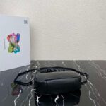 Replica Prada 1BA384 Prada Soft Padded Nappa Leather Mini Bag Black - 图片 4