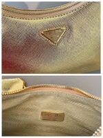 Replica Prada 1BC204 Saffiano Leather Mini-Bag Gold - 图片 8