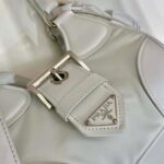 Replica Prada 1BA368 Moon padded patent leather bag White - 图片 4