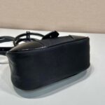 Replica Prada 1BA368 Prada Moon Re-Nylon and leather bag Black - 图片 6
