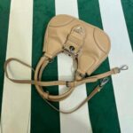 Replica Prada 1BA368 Moon padded nappa-leather bag Apricot - 图片 8