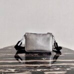 Replica Prada 2VH113 Saffiano Leather Shoulder Bag in Sliver Grey - 图片 3