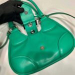 Replica Prada 1BA368 Moon padded nappa-leather bag Green - 图片 3