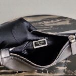 Replica Prada 2VH113 Saffiano Leather Shoulder Bag in Sliver Grey - 图片 8
