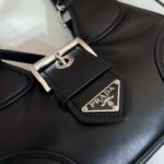 Replica Prada 1BA368 Moon padded nappa-leather bag Black - 图片 3