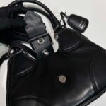 Replica Prada 1BA368 Moon padded nappa-leather bag Black - 图片 6