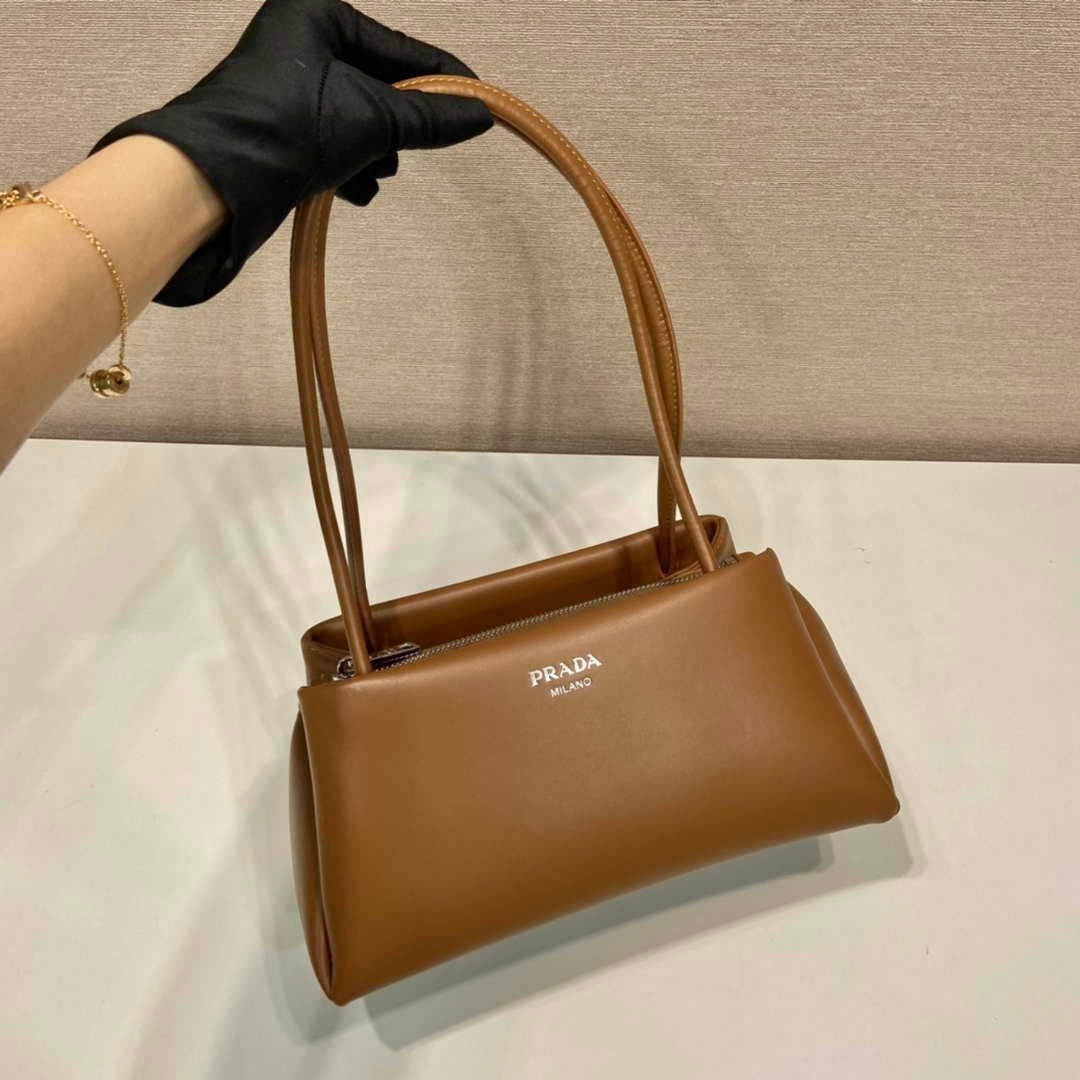 65324cd76d618.jpg Replica Prada 1BA368 Leather mini-bag Bag Brown - 图片 1