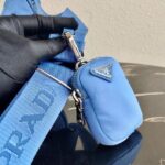 Replica Prada 1BH204 Prada Re-Edition 2005 Nylon Bag Blue - 图片 5