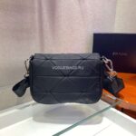 Replica Prada 1BD292 Prada Three In One Nylon Shoulder Bag Black - 图片 3