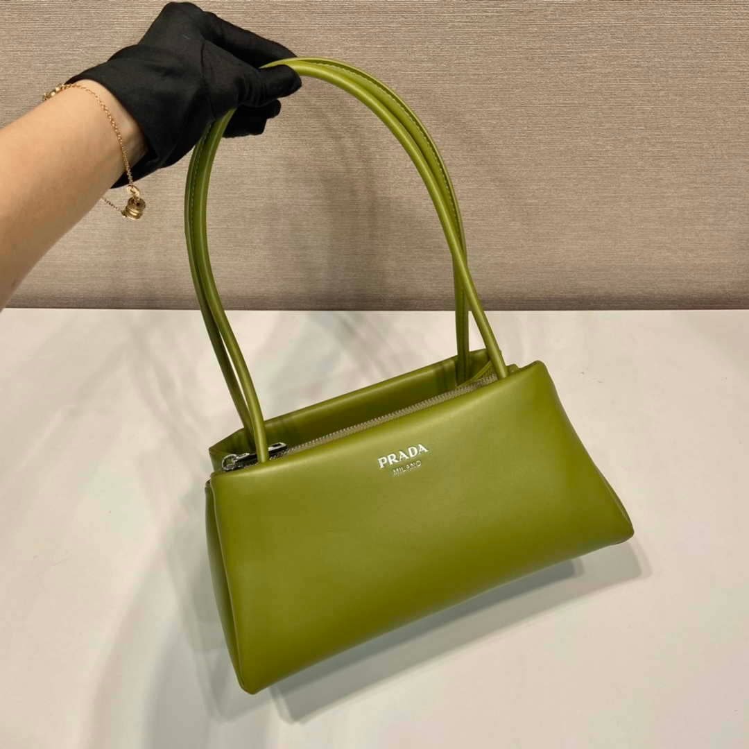 65324cfd35477.jpg Replica Prada 1BA368 Leather mini-bag Bag Green - 图片 1