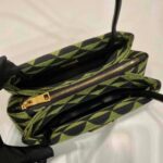 Replica Prada 1BA368 From The Runway Small embroidered fabric Prada Symbole bag Black Ivy Green - 图片 7