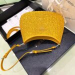 Replica Prada 1BC169 Prada Cleo satin bag with appliqués Gold Yellow - 图片 6
