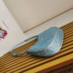Replica Prada 1BC169 Prada Cleo satin bag with appliqués Pink - 图片 2