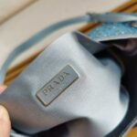 Replica Prada 1BC169 Prada Cleo satin bag with appliqués Pink - 图片 8