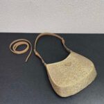 Replica Prada 1BC169 Prada Cleo satin bag with appliqués Gold - 图片 5