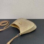 Replica Prada 1BC169 Prada Cleo satin bag with appliqués Gold - 图片 6