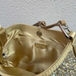 Replica Prada 1BC169 Prada Cleo satin bag with appliqués Gold - 图片 8