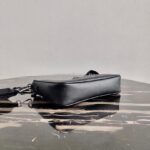 Replica Prada 2VH113 Saffiano Leather Shoulder Bag in Black - 图片 4