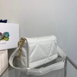 Replica Prada Padded nappa leather shoulder bag 1BD306 Beige - 图片 2