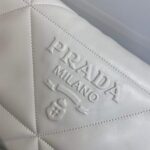 Replica Prada Padded nappa leather shoulder bag 1BD306 Beige - 图片 3