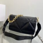 Replica Prada Padded nappa leather shoulder bag 1BD306 Black - 图片 6