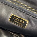Replica Prada Padded nappa leather shoulder bag 1BD306 Black - 图片 8