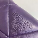 Replica Prada Padded nappa leather shoulder bag 1BD306 Purple - 图片 2