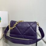Replica Prada Padded nappa leather shoulder bag 1BD306 Purple - 图片 5